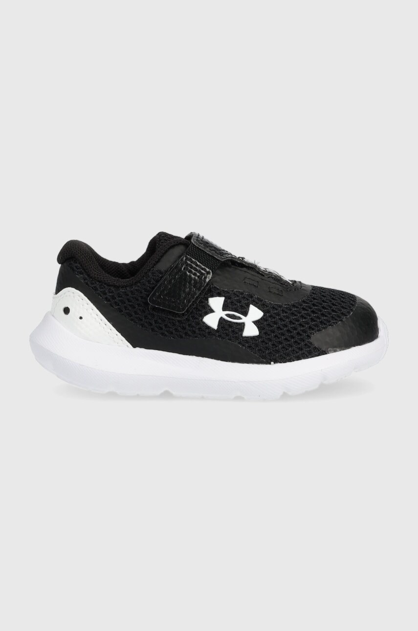 Under armour sneakers pentru copii ua binf surge 3 ac culoarea negru