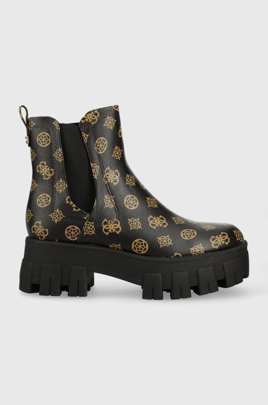 

Черевики Guess Vaeda жіночі колір чорний на платформі