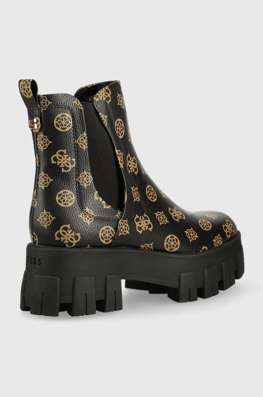 

Черевики Guess Vaeda жіночі колір чорний на платформі
