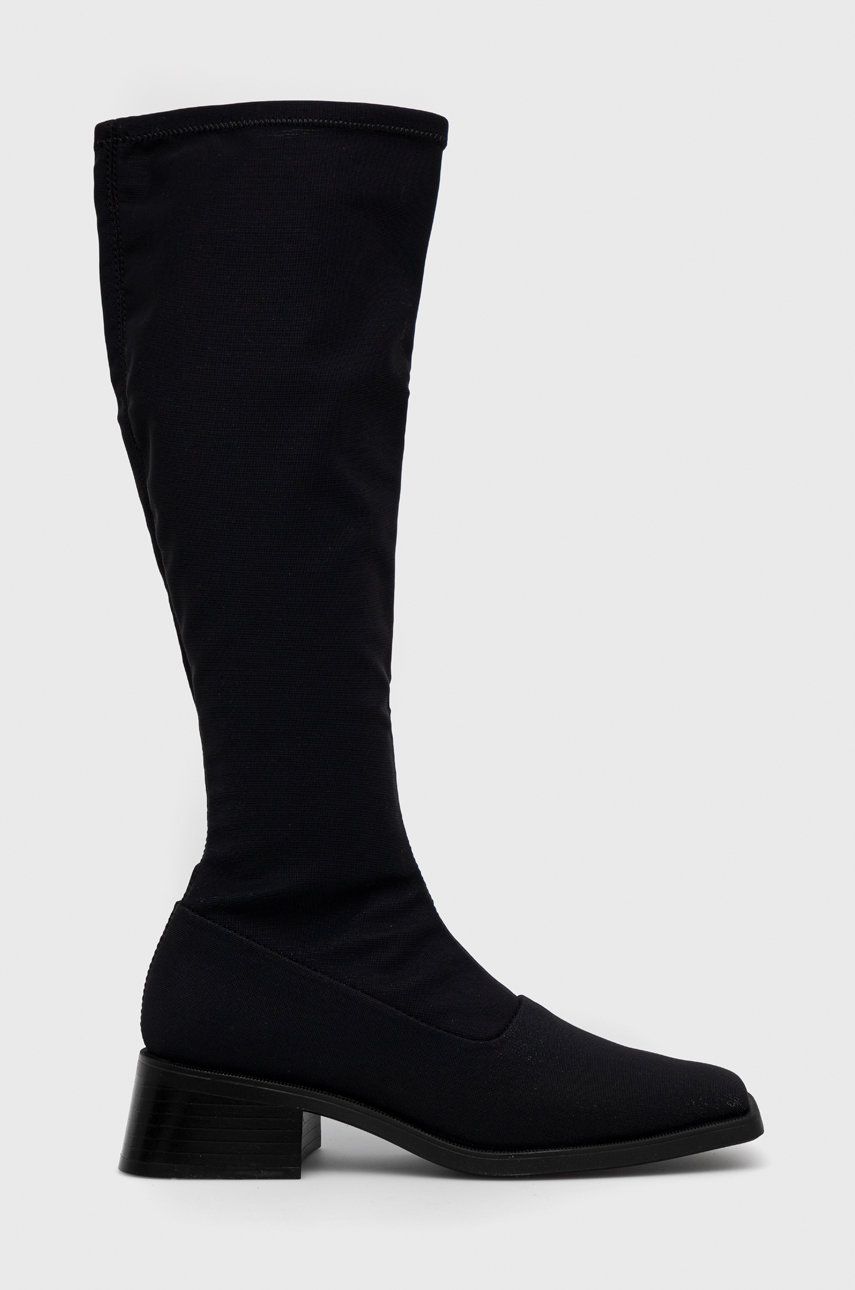 E-shop Kozačky Vagabond Shoemakers Blanca dámské, černá barva, na platformě