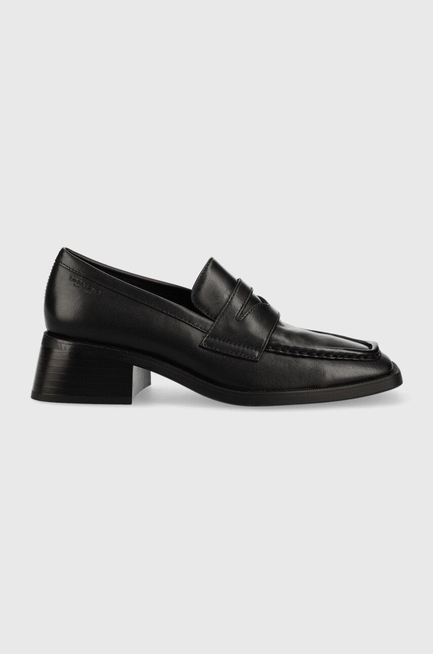 Vagabond pantofi de piele Blanca femei, culoarea negru, cu toc drept Answear 2023-06-09
