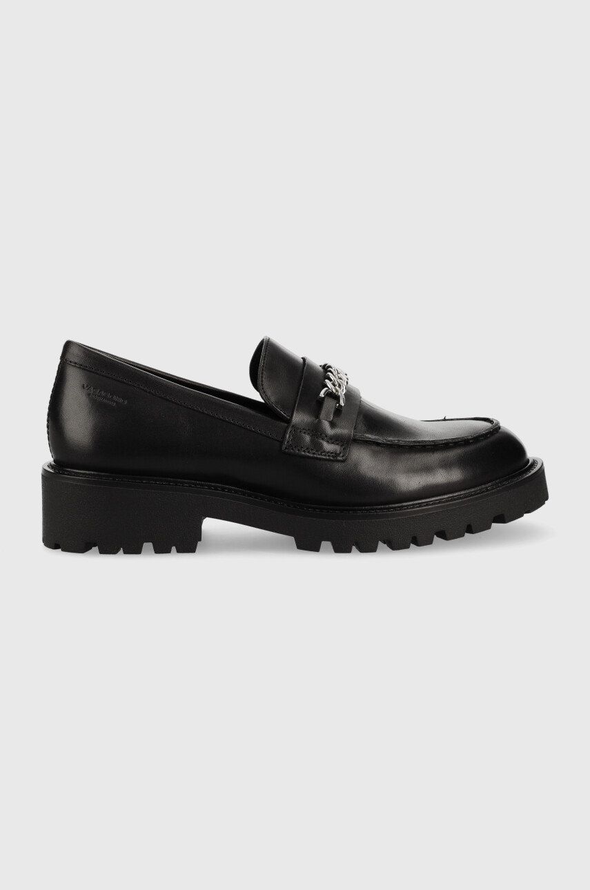 Vagabond Shoemakers mocasini de piele Kenova femei, culoarea negru, cu platforma answear.ro imagine megaplaza.ro