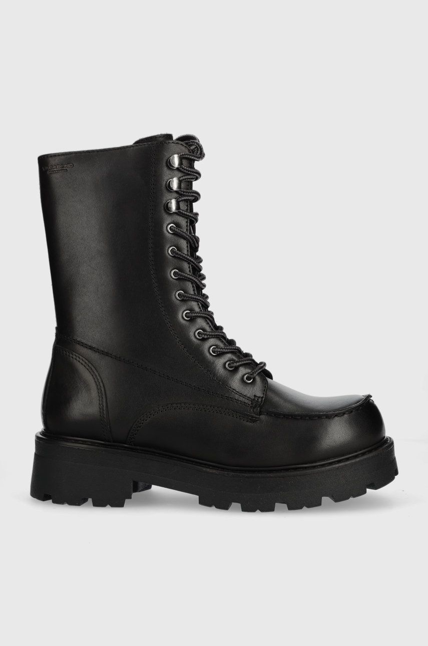 Kožené workery Vagabond Shoemakers Cosmo 2.0 dámské, černá barva, na platformě - černá -  Svrše