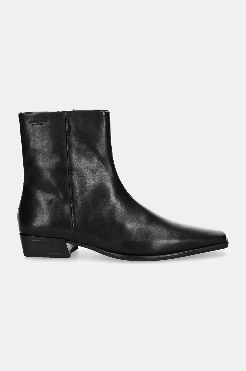 Кожаные полусапожки Vagabond Shoemakers Nella женские цвет чёрный на плоском ходу Кожаные полусапожки Vagabond Shoemakers Nella женские цвет чёрный на плоском ходу
