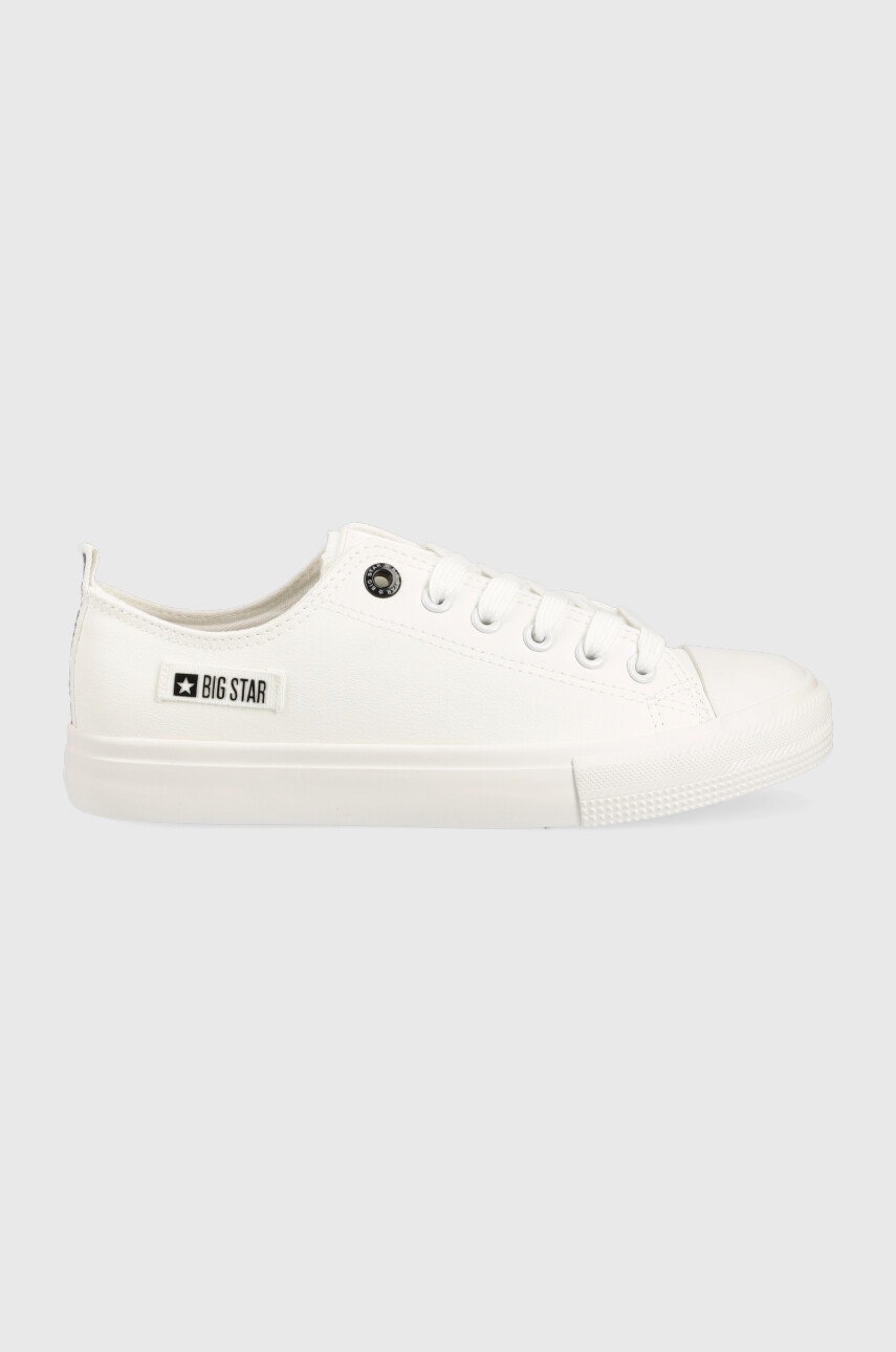 

Ниски кецове Big Star в бяло, Бял