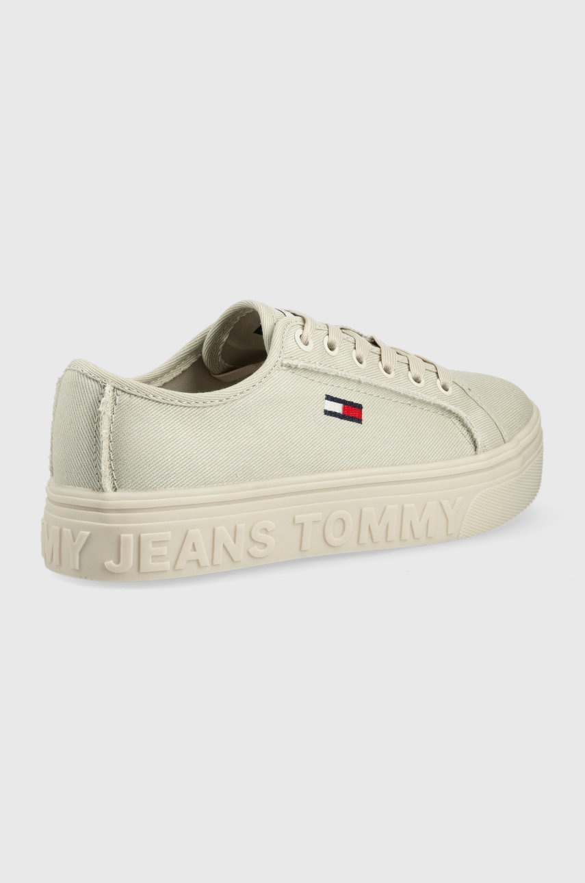 

Кеды Tommy Jeans Flatform женские цвет серый