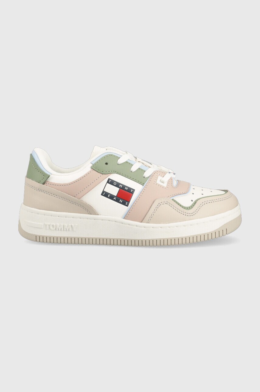 Tommy jeans sneakers pop basket culoarea bej
