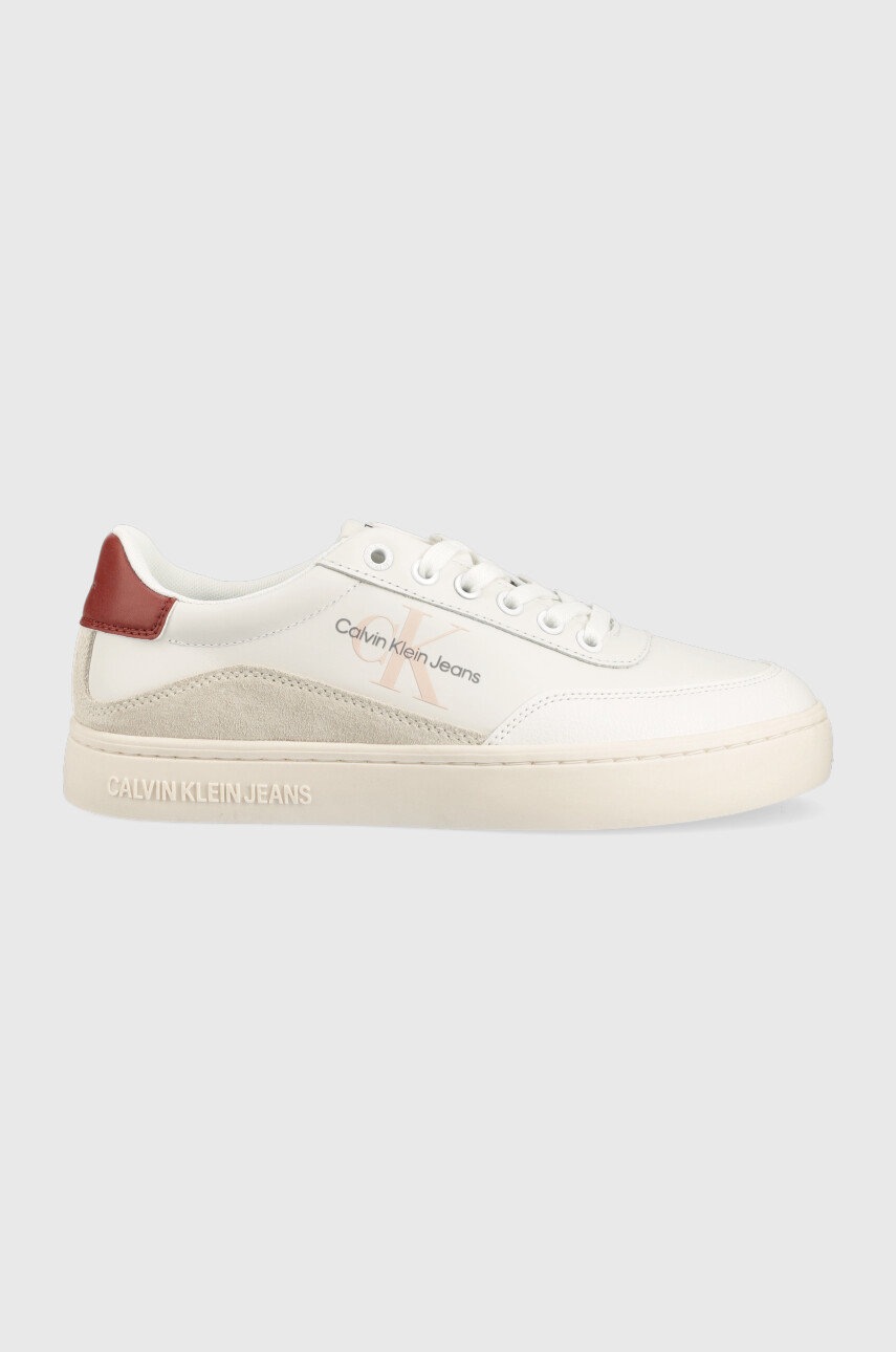 

Маратонки Calvin Klein Jeans Classic Cupsole Laceup Low в бяло, Бял