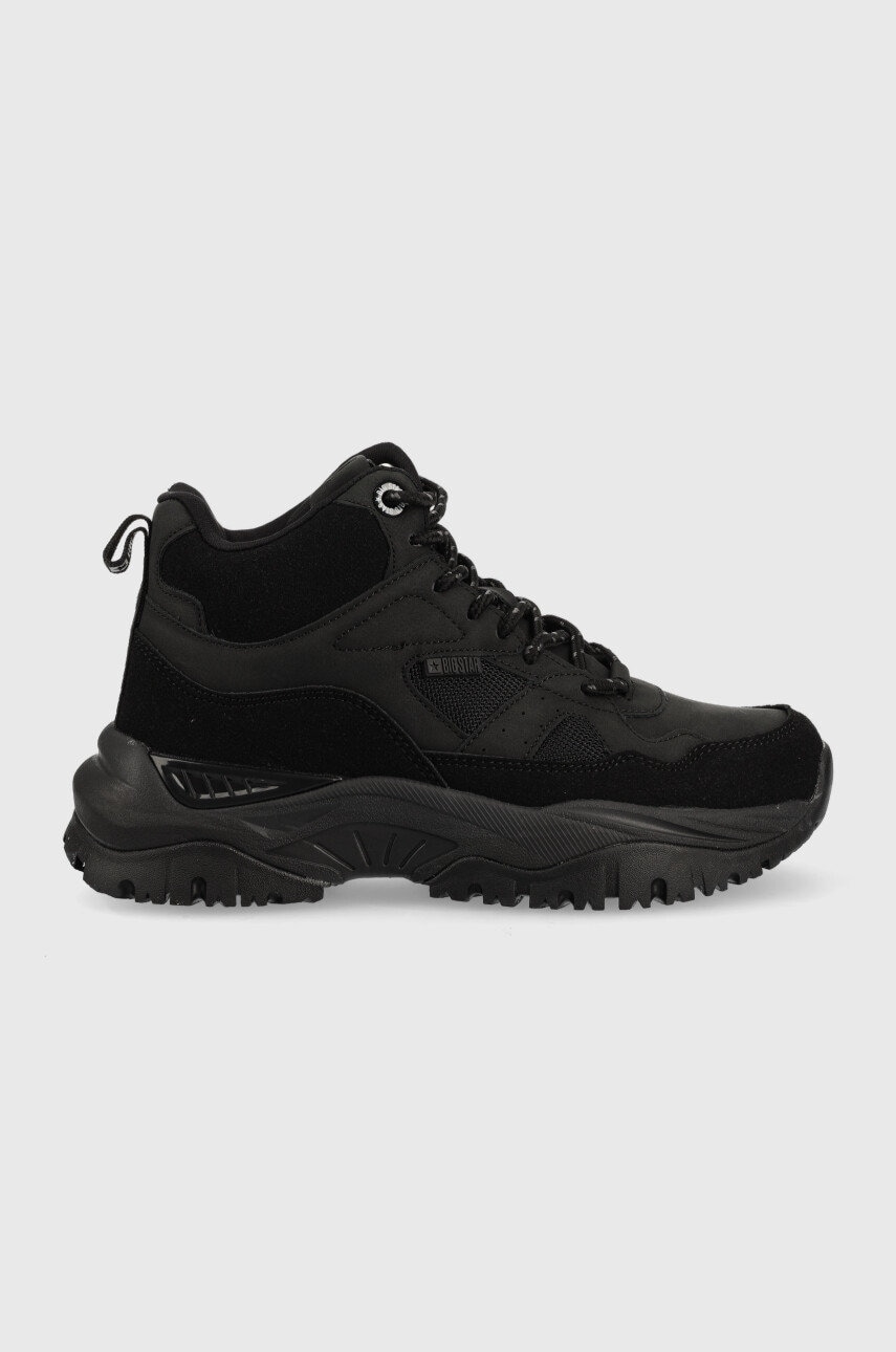 Big star sneakers femei, culoarea negru,