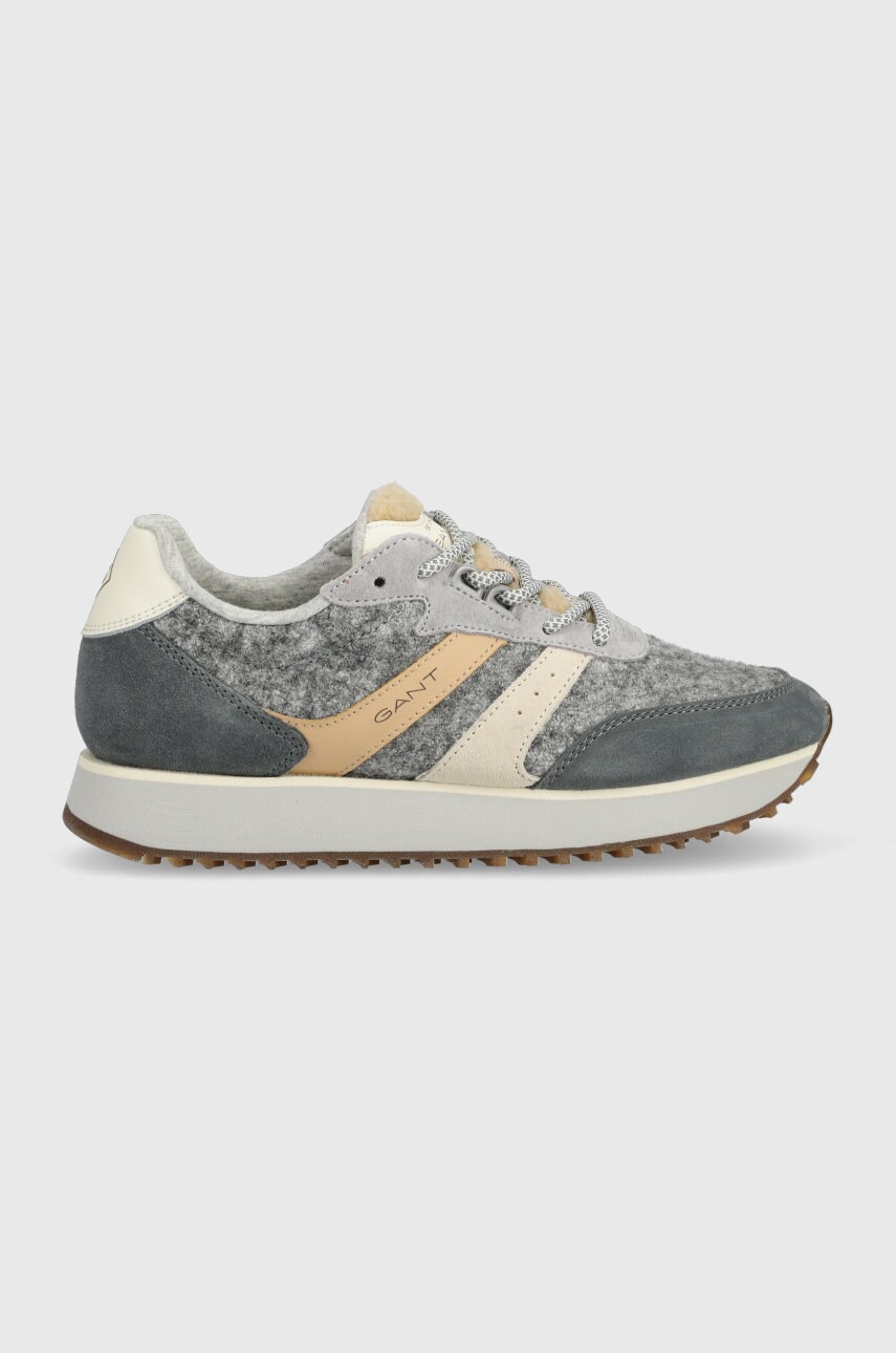Gant sneakers bevinda culoarea gri