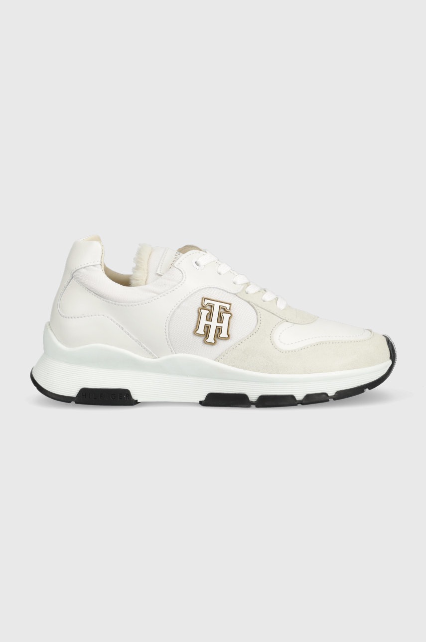 

Маратонки Tommy Hilfiger Th Warmlined Runner Sneaker в бяло, Бял