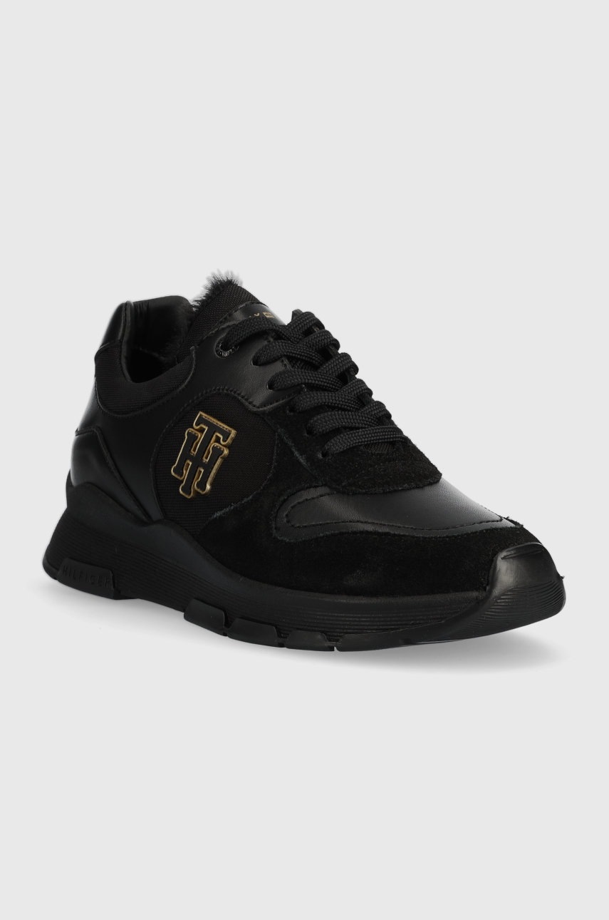 

Кроссовки Tommy Hilfiger Th Warmlined Runner Sneaker цвет чёрный