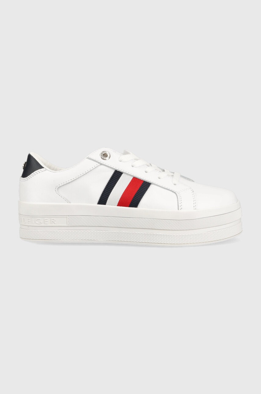 

Кросівки Tommy Hilfiger Th Webbing Flatform Cupsole колір білий