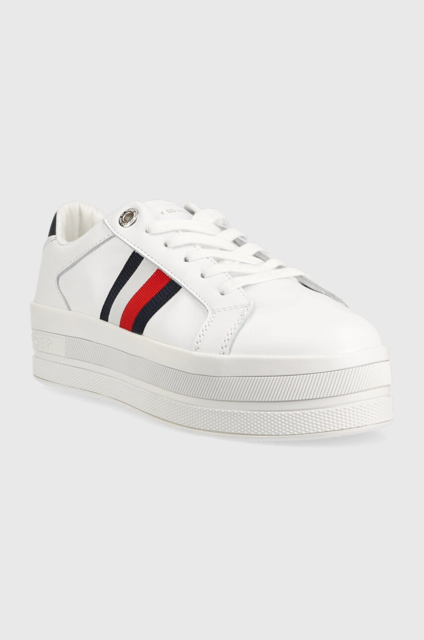 

Кроссовки Tommy Hilfiger Th Webbing Flatform Cupsole цвет белый