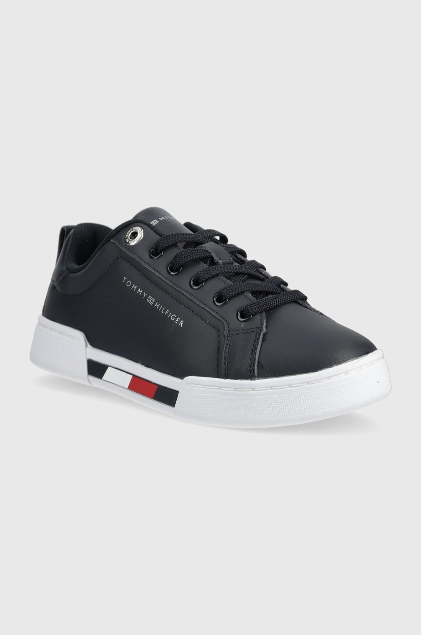

Шкіряні кросівки Tommy Hilfiger Tricolor Insert Sneaker колір синій