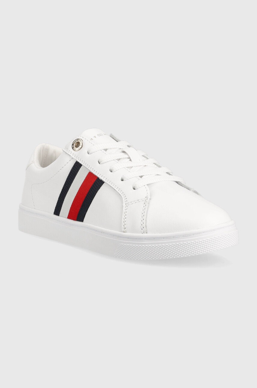 

Кожаные кроссовки Tommy Hilfiger Corp Webbing Sneaker цвет белый