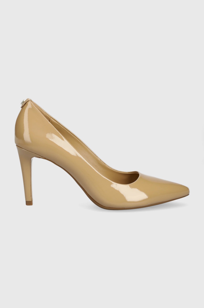 

Кожени обувки с висок ток MICHAEL Michael Kors Dorothy в бежово, Бежов