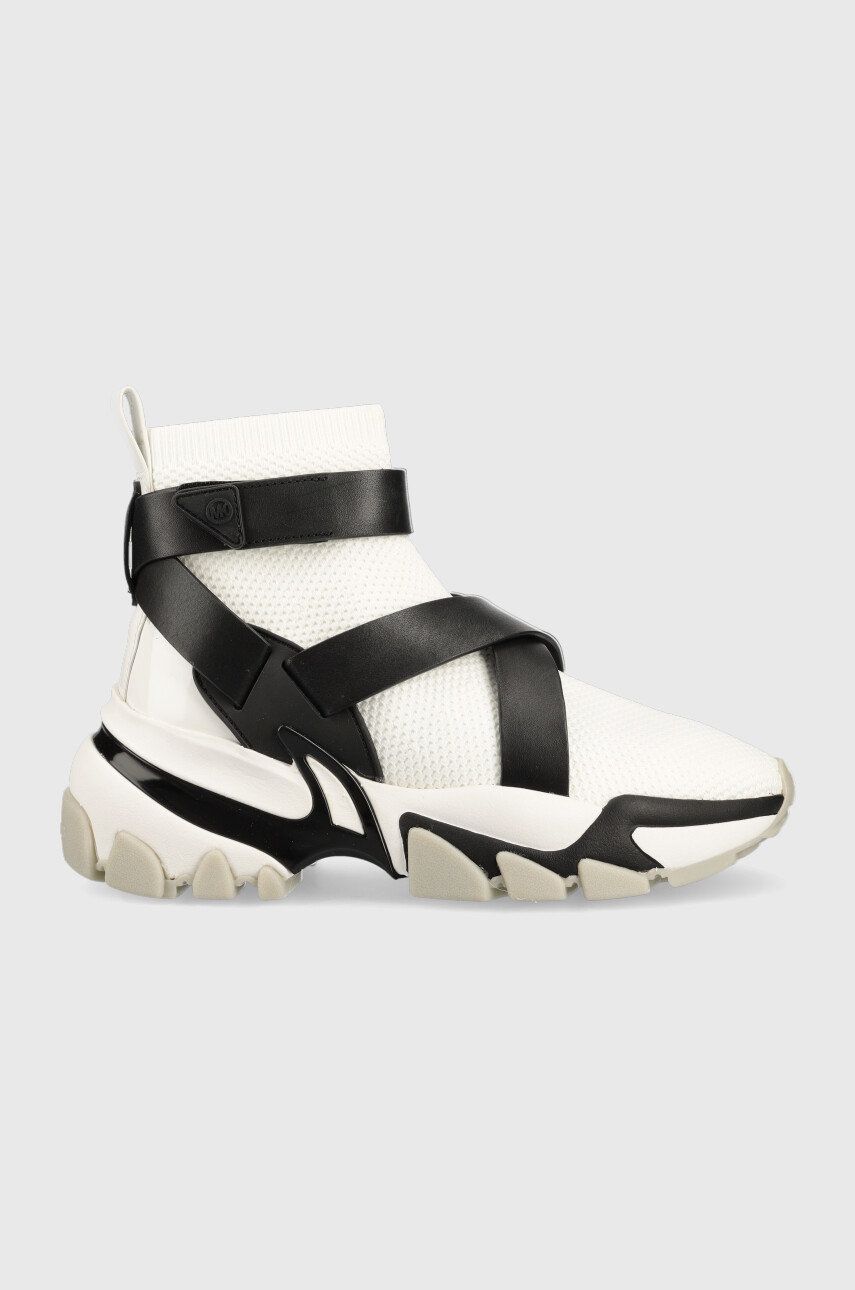 Sneakers boty MICHAEL Michael Kors Nick bílá barva - bílá -  Svršek: Umělá hmota
