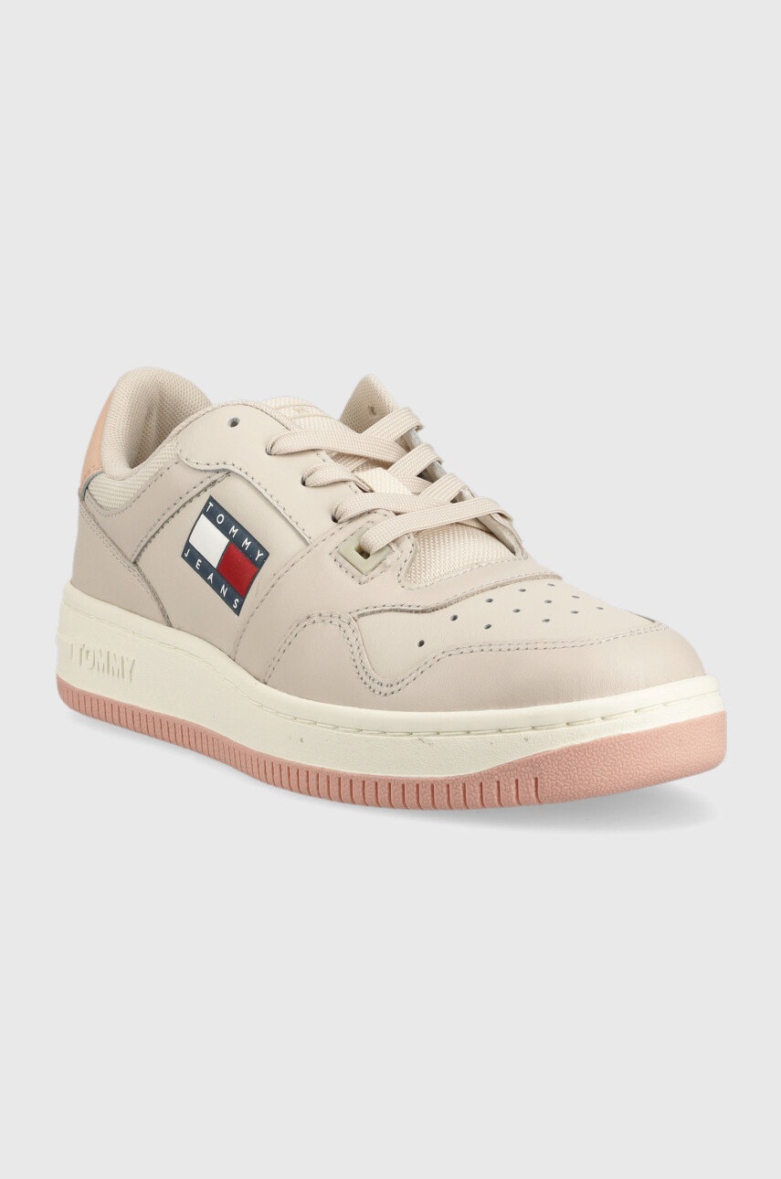 

Кросівки Tommy Jeans Tommy Jeans Retro Basket Wmn Ess колір бежевий