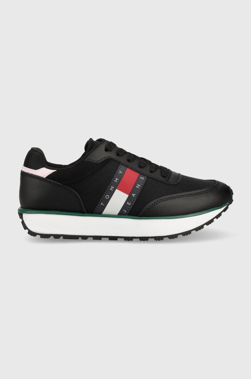 

Маратонки Tommy Jeans Tommy Jeans Wmns Runner в черно, Черен