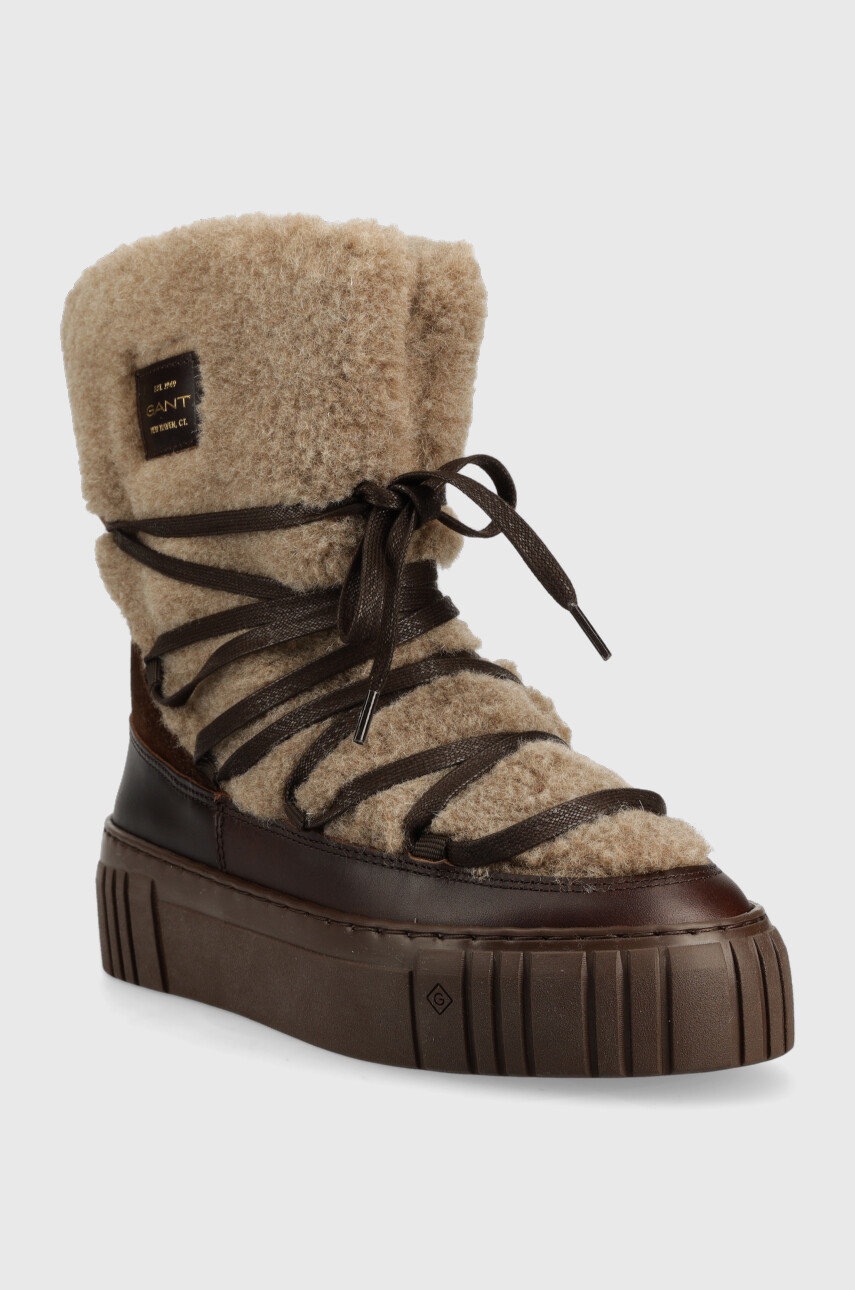 

Зимові чоботи Gant Snowmont колір коричневий