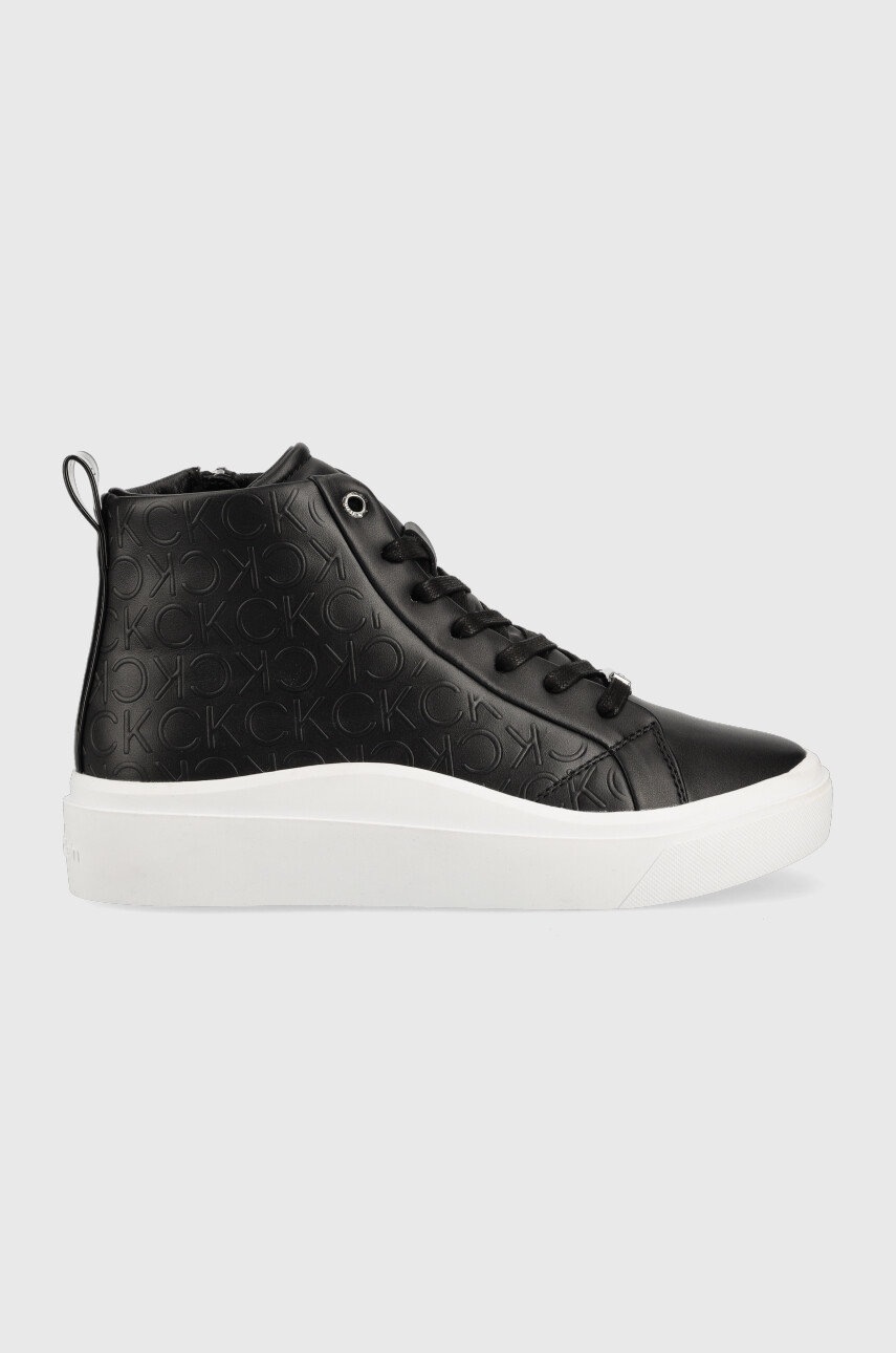 

Маратонки Calvin Klein Cupsole Wave High Top в черно, Черен