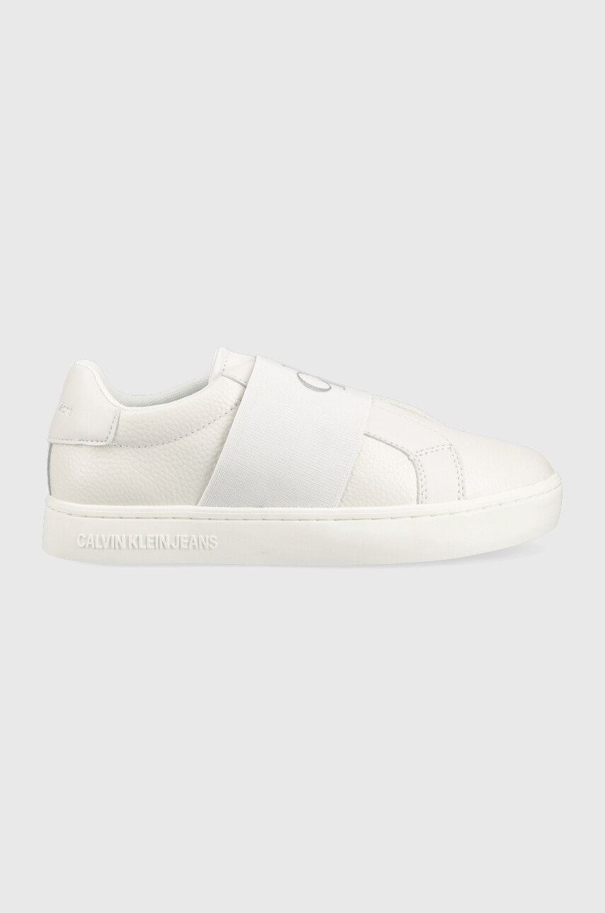

Маратонки Calvin Klein Jeans Classic Cupsole Ribbon в бяло, Бял