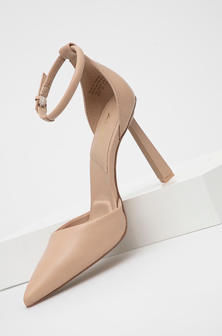 

Кожаные сандалии Aldo цвет бежевый
