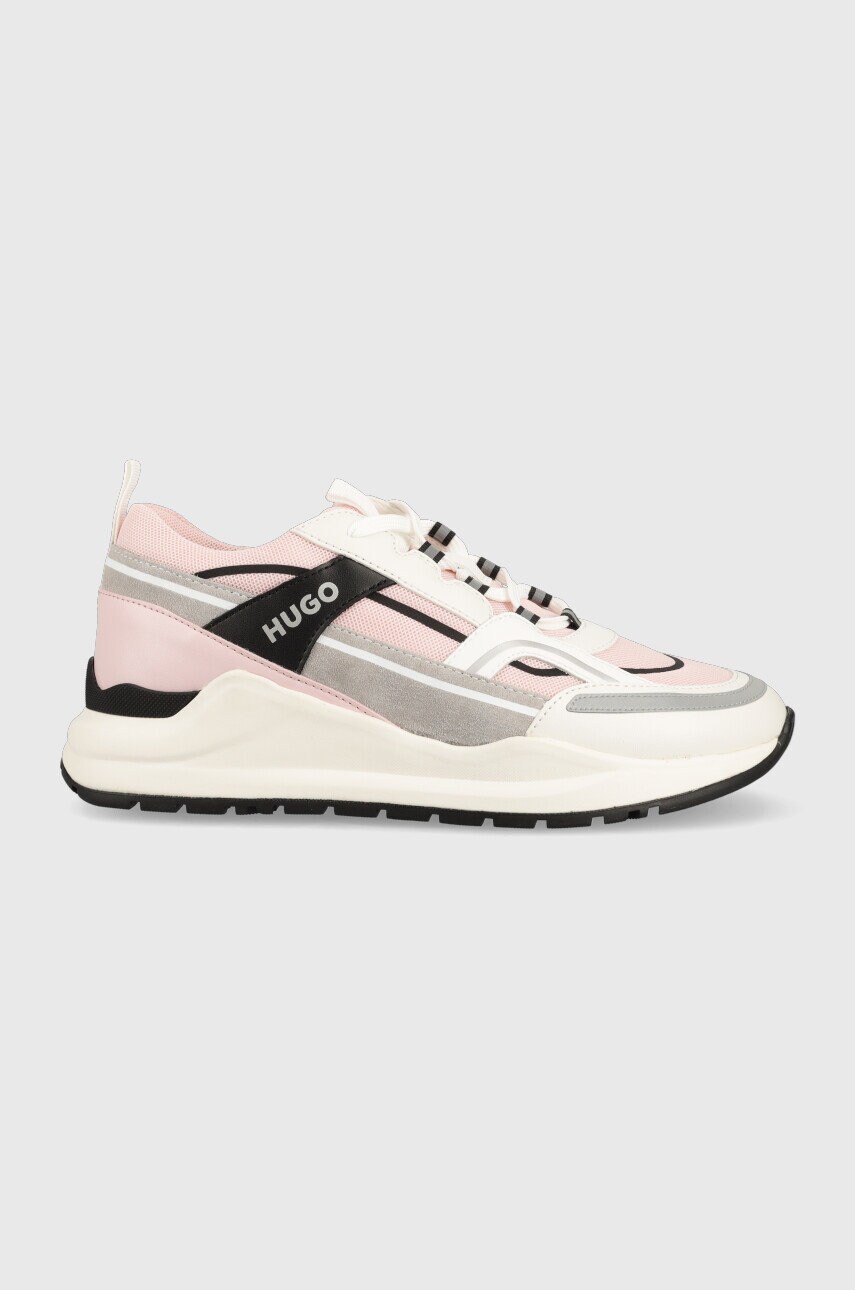 Hugo sneakers joyce runn culoarea roz