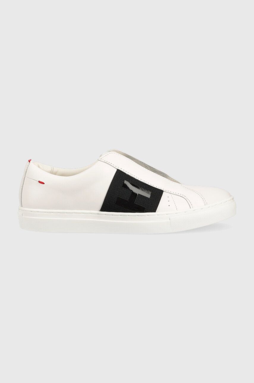 HUGO sneakers din piele Futurism Lowcut culoarea alb alb