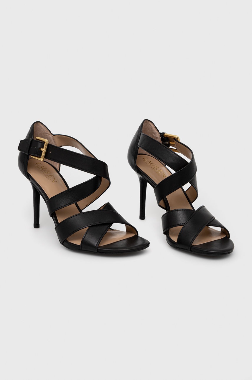 

Кожаные сандалии Lauren Ralph Lauren Gisella цвет чёрный 802872458001