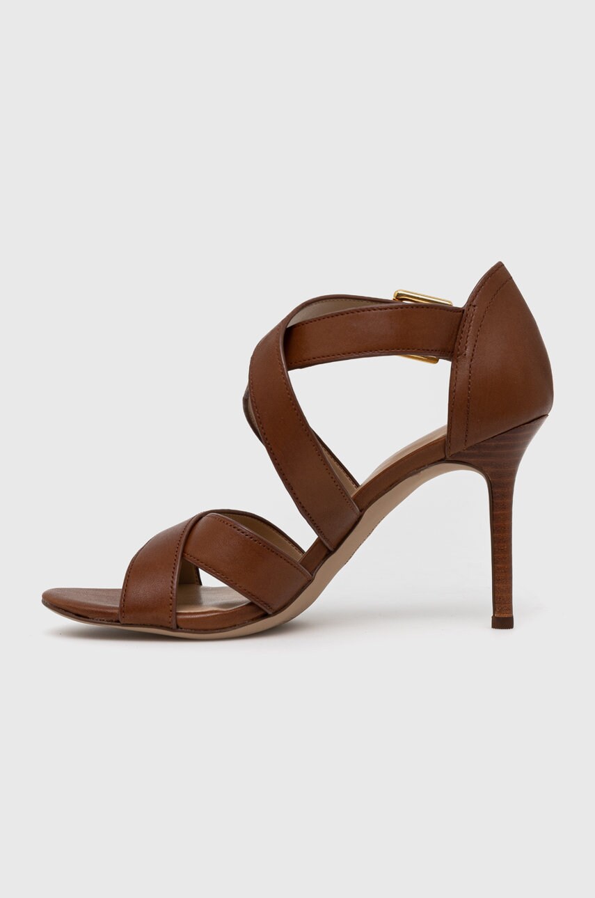 

Шкіряні сандалі Lauren Ralph Lauren Gisella колір коричневий 802872458002