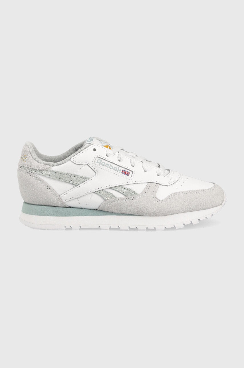 

Кожени маратонки Reebok Classic в сиво, Сив