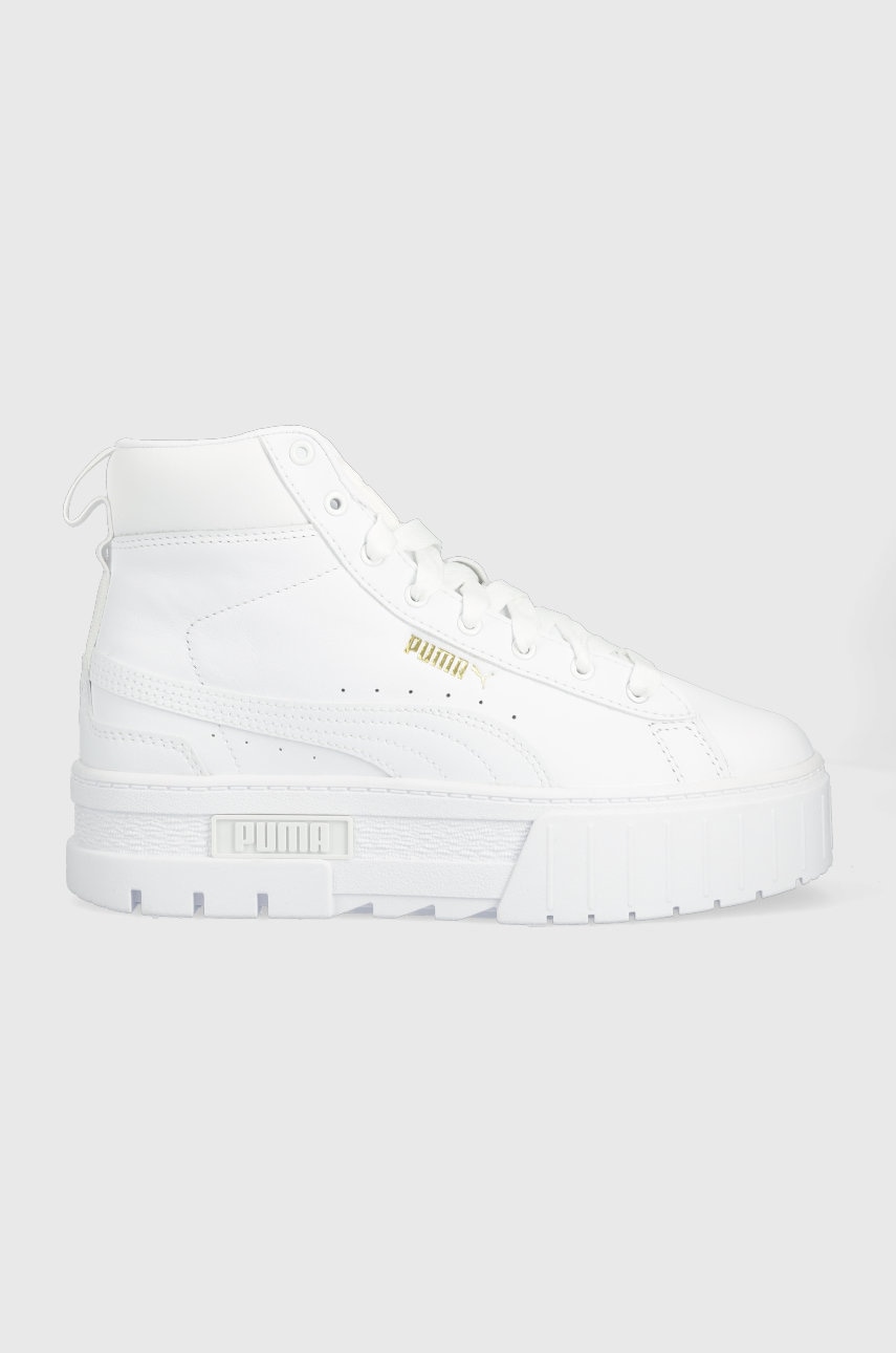 Puma sneakers Mayze Mid Wn s culoarea alb, 381170 381170-01