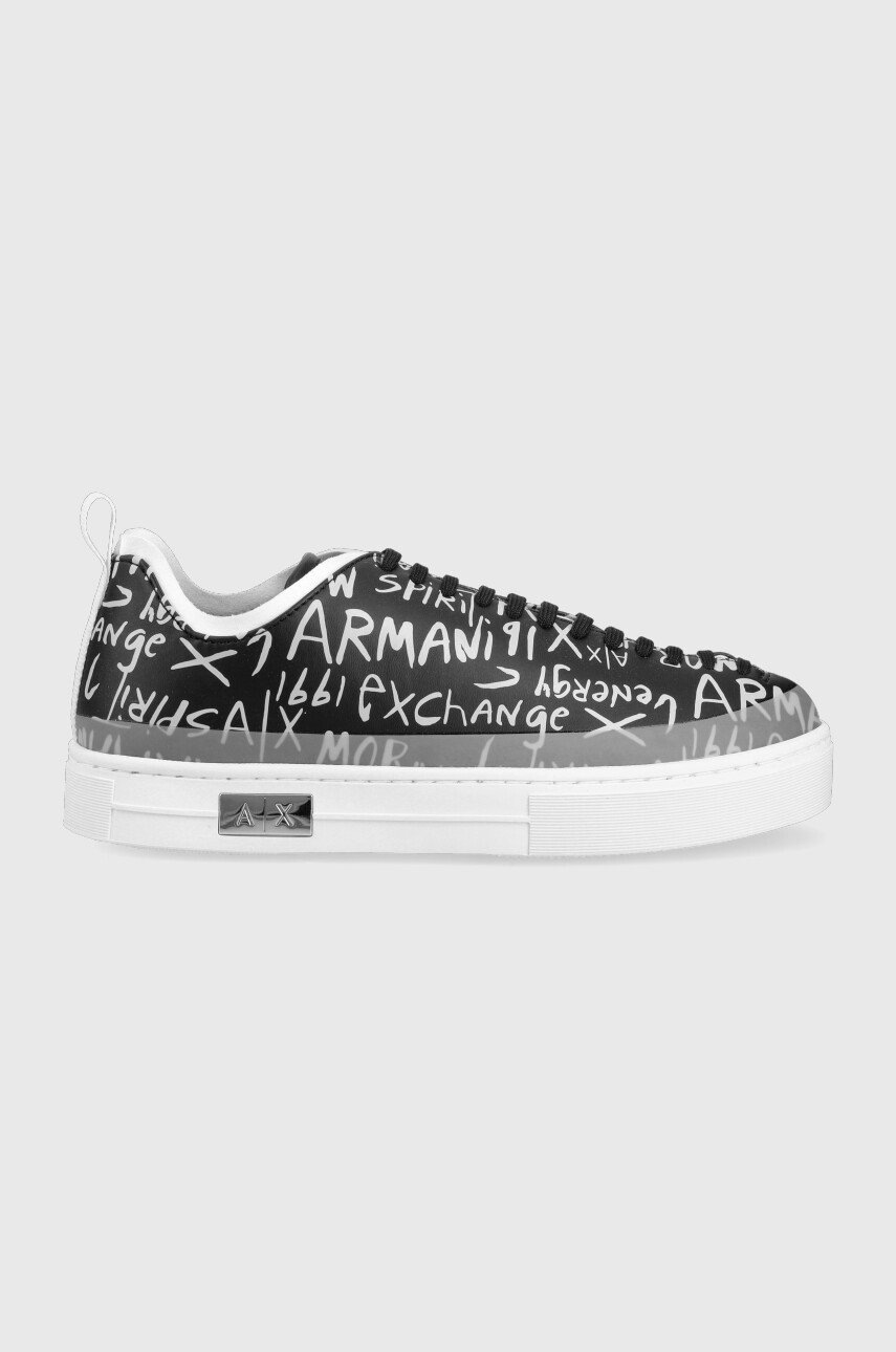 

Маратонки Armani Exchange в черно, Черен