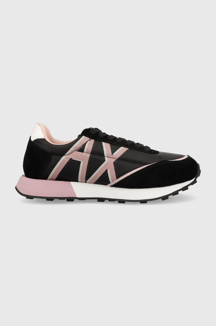 Sneakers boty Armani Exchange černá barva, XDX109 XV588 K700 - černá -  Svršek: Umělá hmota