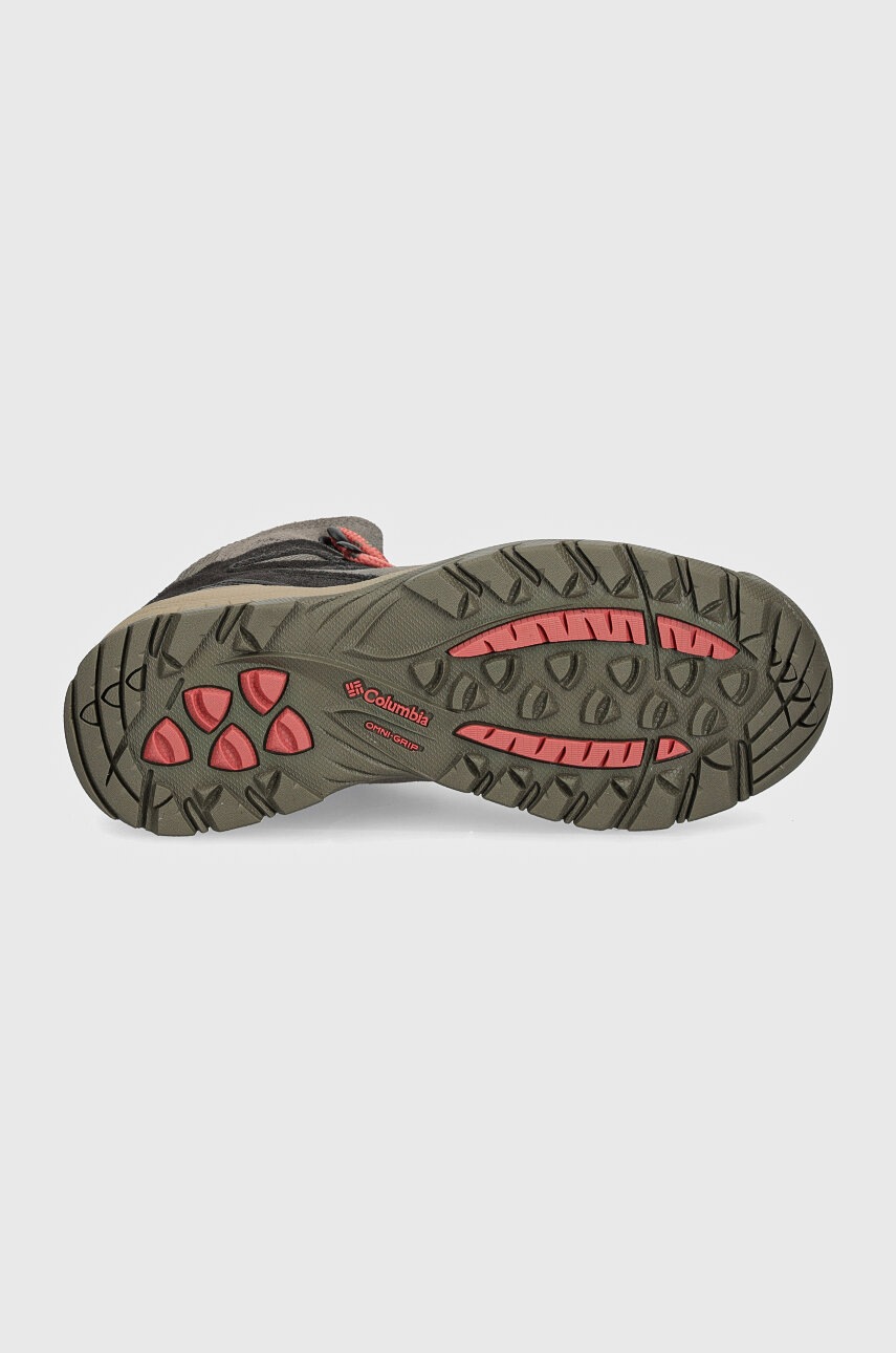 Черевики Columbia Newton Ridge Plus Waterproof жіночі колір сірий 