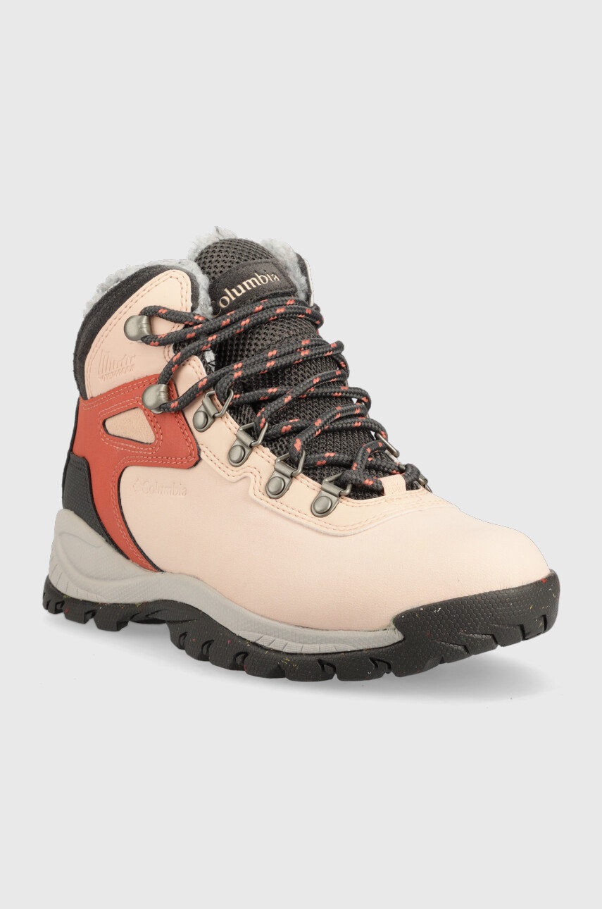 

Черевики Columbia Newton Ridge Plus Omni Heat жіночі колір рожевий утеплене