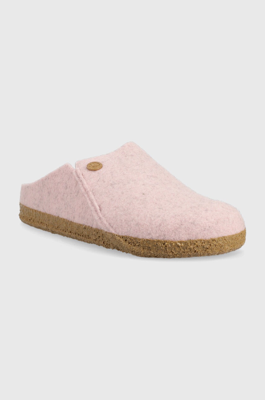 

Тапочки Birkenstock Zermatt Rivet колір рожевий Narrow Width