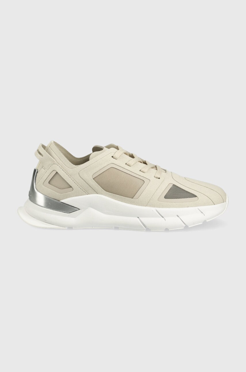 

Маратонки Calvin Klein Wave Sole Runner в бежово, Бежов