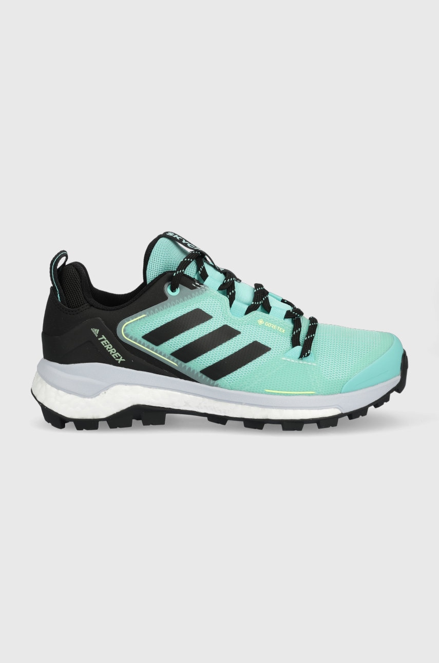 adidas TERREX pantofi Skychaser 2 GTX femei, culoarea turcoaz FW2996-ACIMIN/BLK