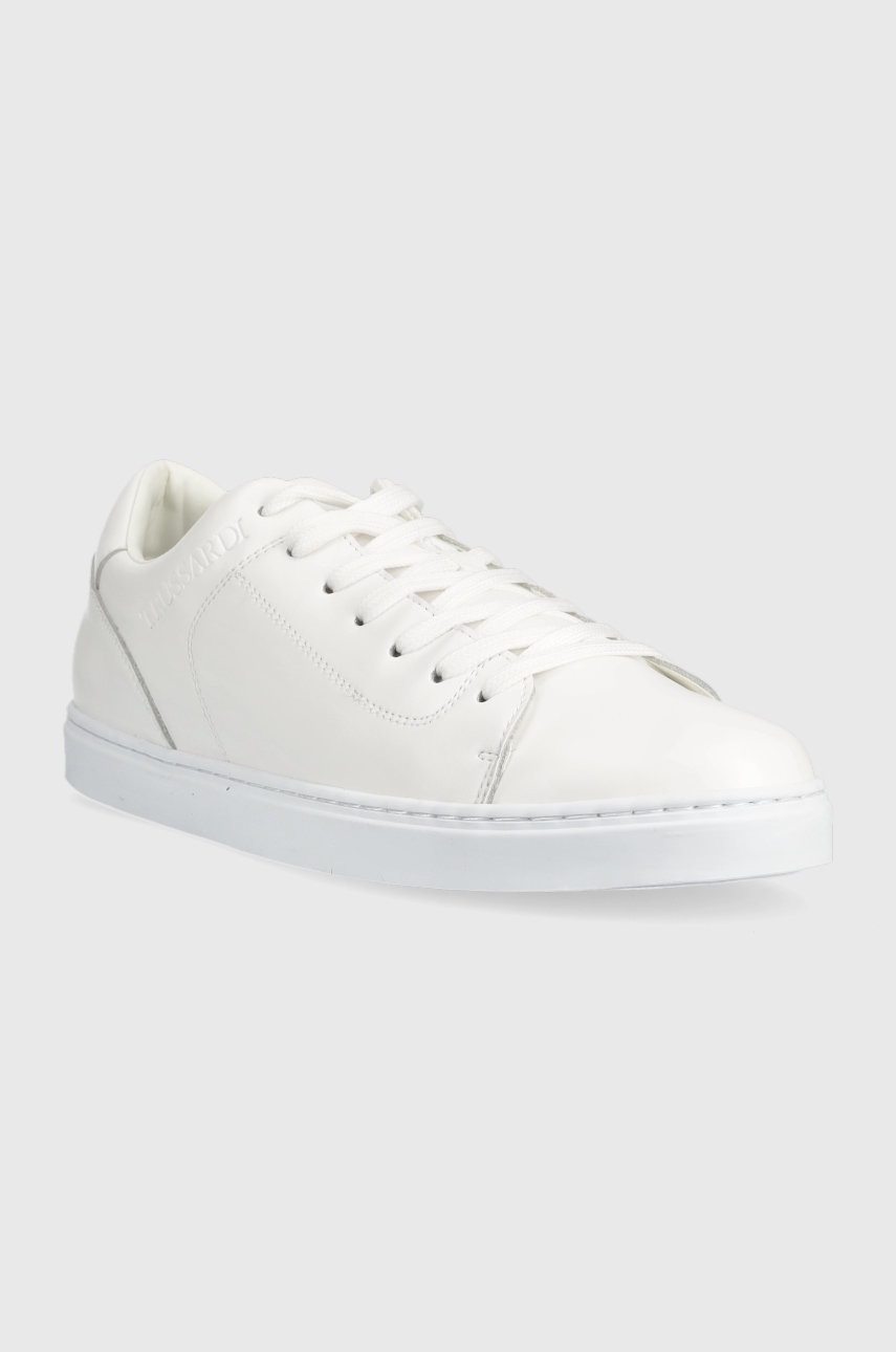 

Кожаные кроссовки Trussardi Perlite Cupsole цвет белый 79A00821 9Y099998