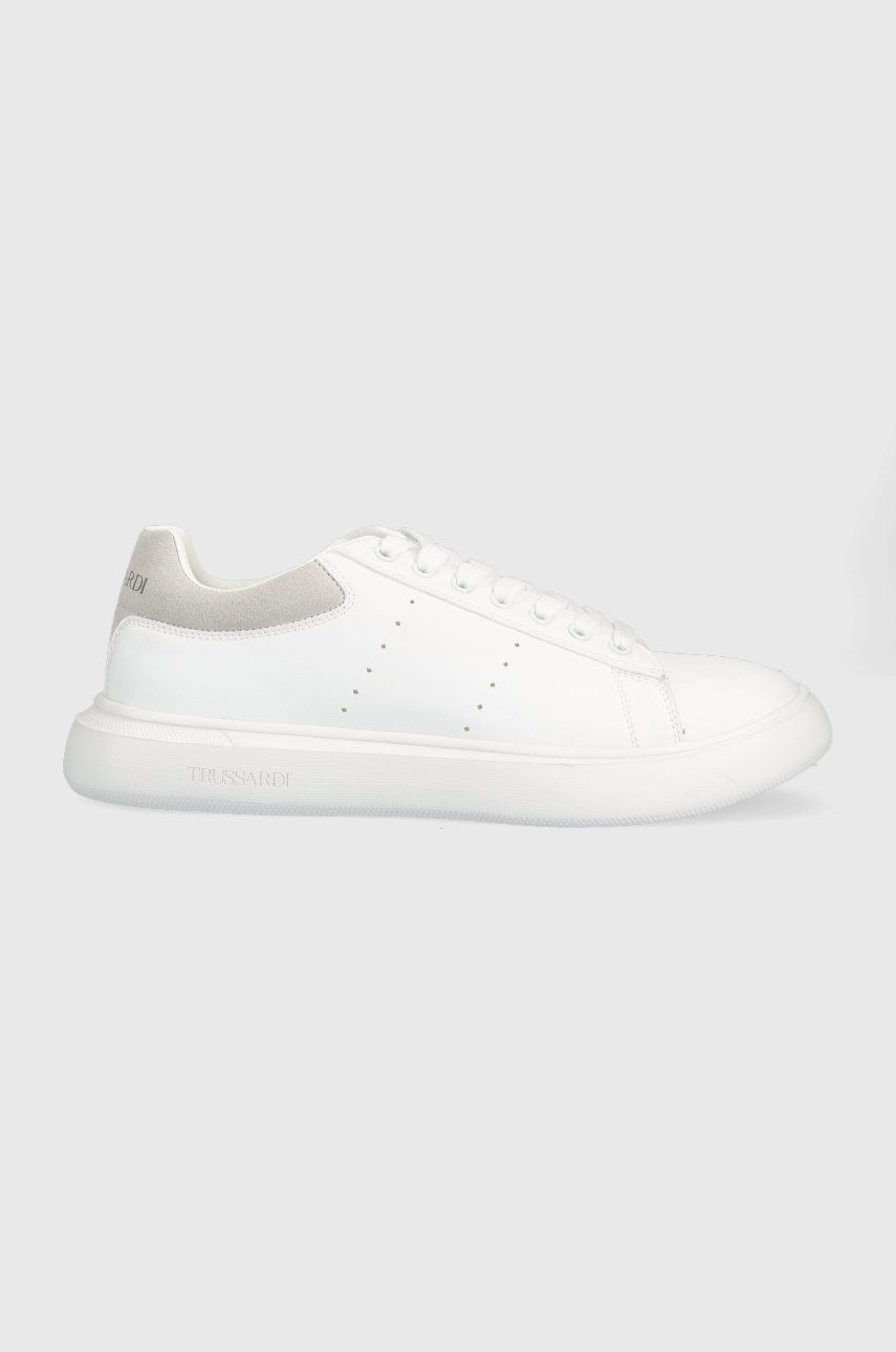 Trussardi sneakers New Yrias culoarea alb Alb imagine noua gjx.ro