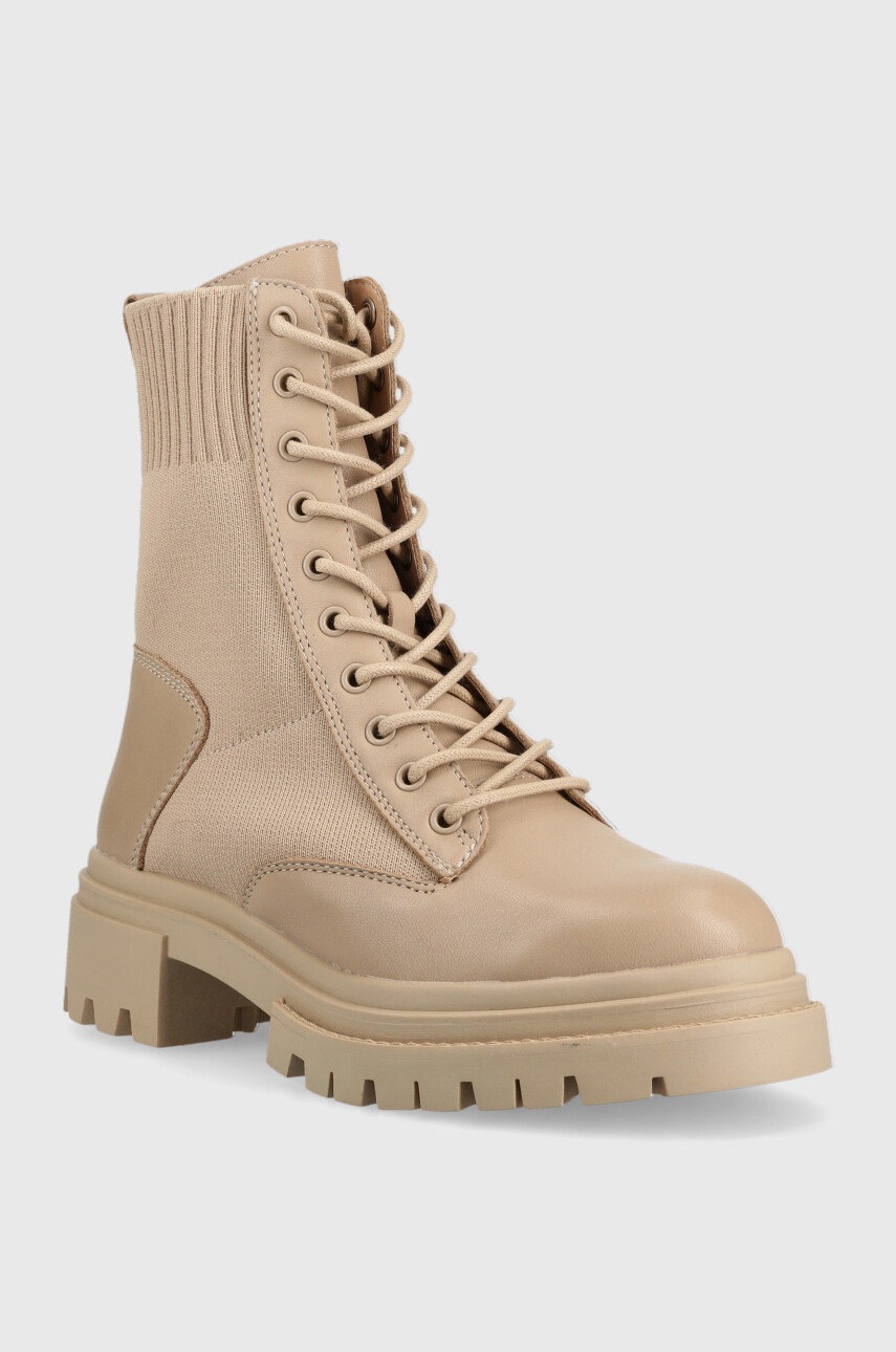 

Полусапоги Aldo Reflow женские цвет бежевый на платформе