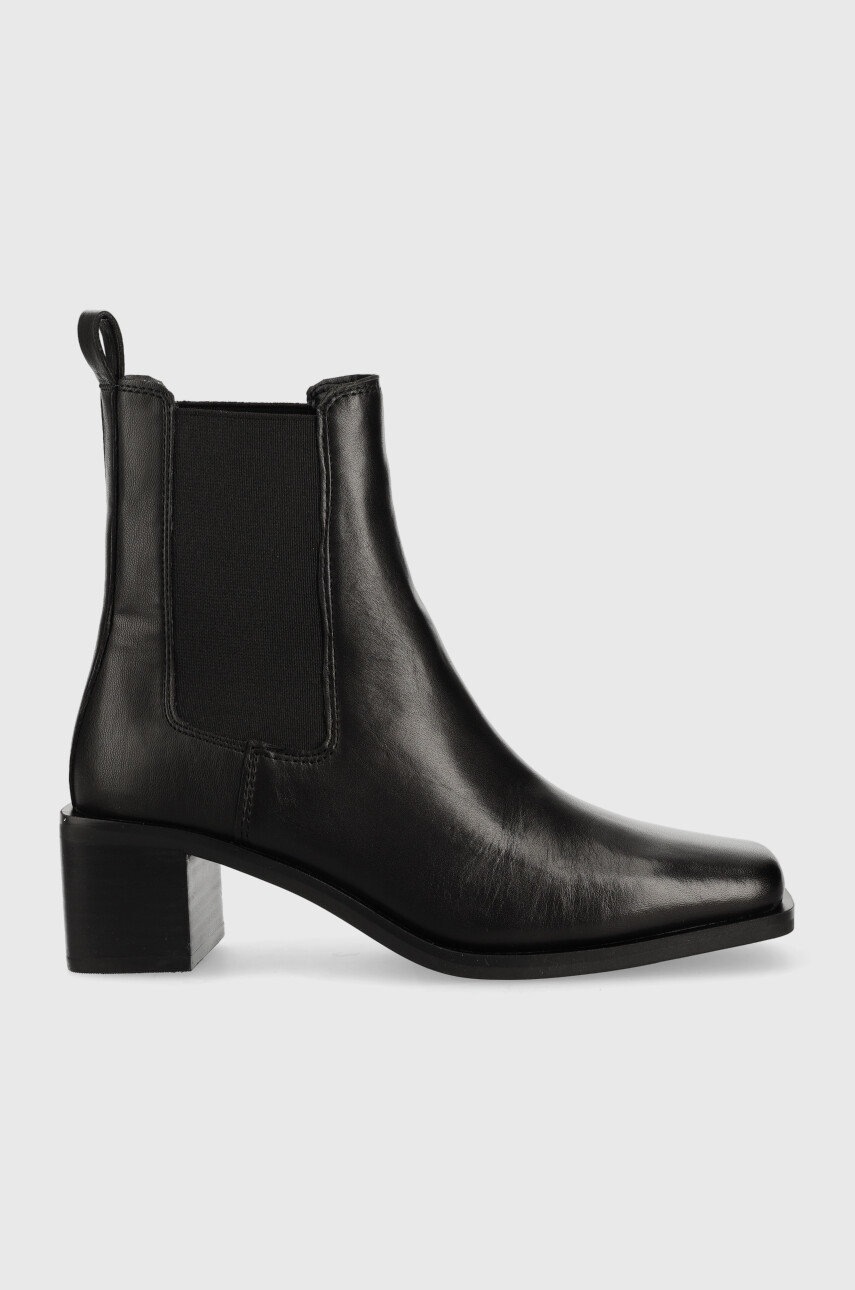 Aldo Ghete Chelsea De Piele Foal Femei, Culoarea Negru, Cu Toc Drept