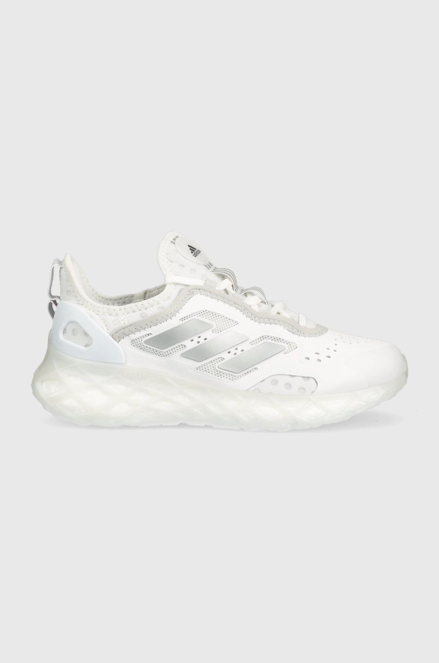 Levně Běžecké boty adidas Performance Web Boost bílá barva