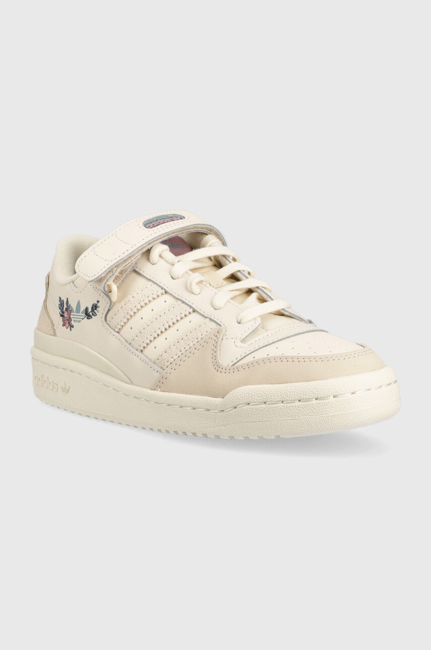 

Кожаные кроссовки adidas Originals Forum Low цвет бежевый