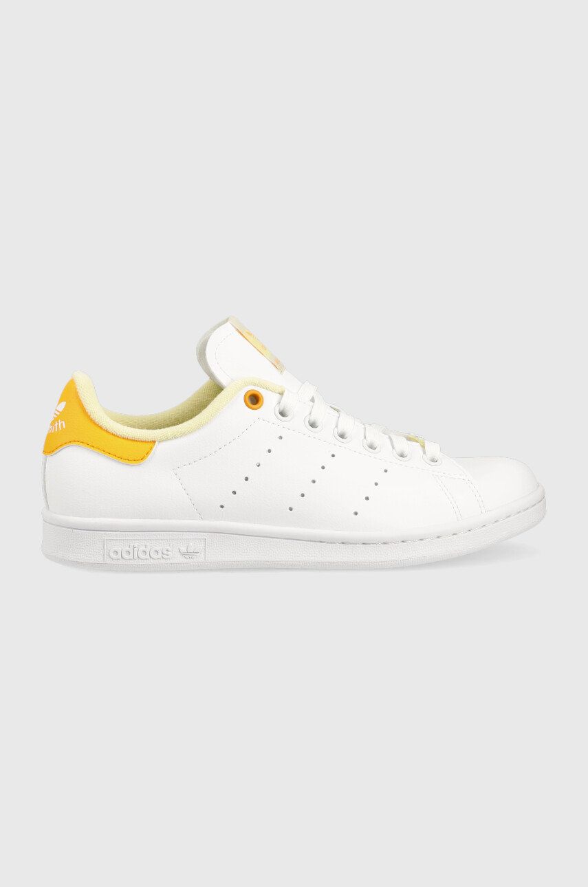 Sneakers boty adidas Originals Stan Smith Her Vegan bílá barva - bílá -  Svršek: Umělá hmota