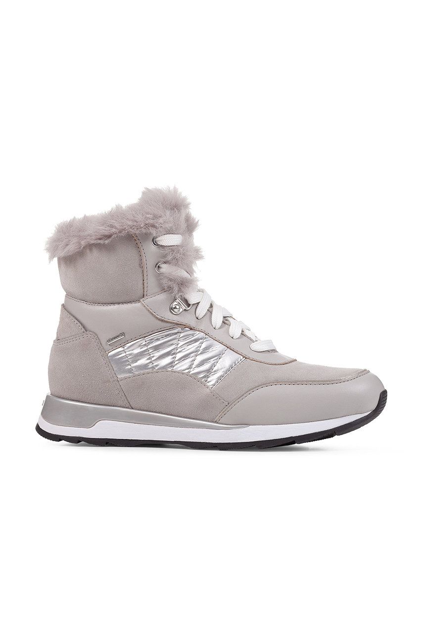 Geox cizme de iarna copii New Aneko B Abx culoarea argintiu Abx imagine noua