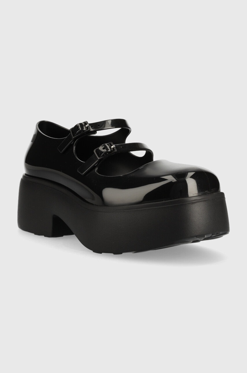 

Туфли Melissa Farah Ad женские цвет чёрный на плоском ходу